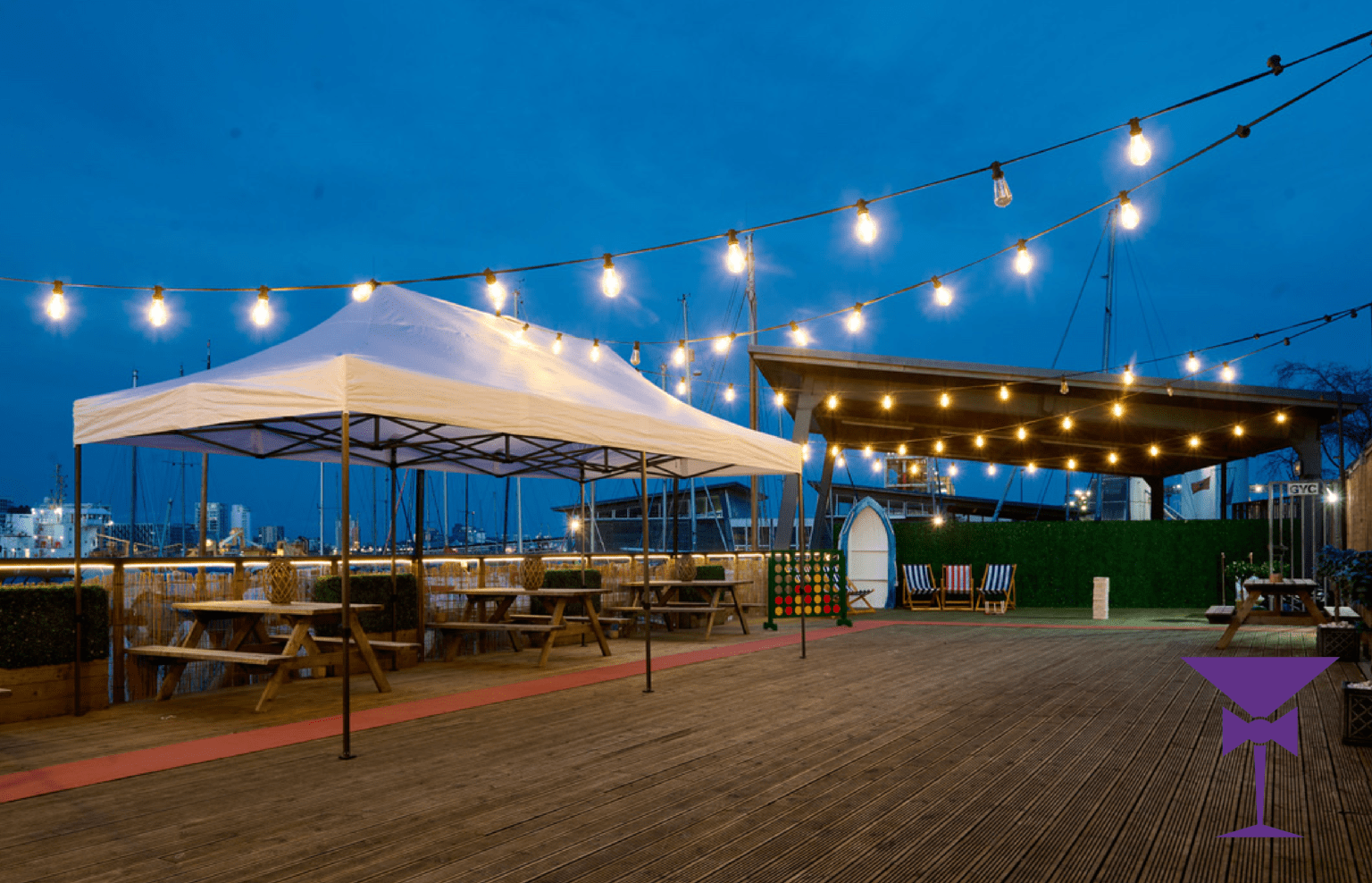 Gazebo With Lighting - Greenwich Yacht Club