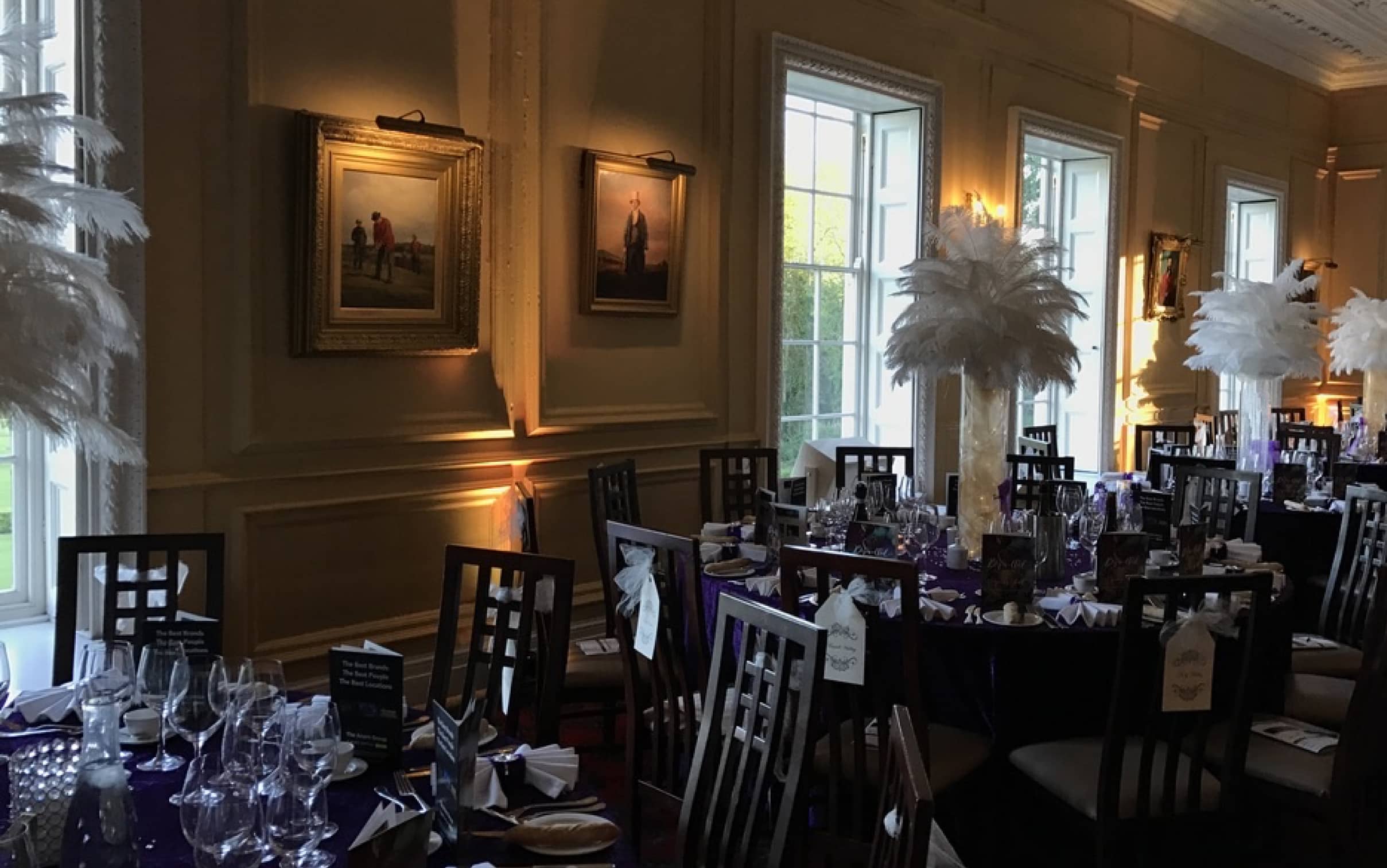Great Gatsby Themed Party London - Uplighting - Hire lighting, furniture, props and products for your next themed party. Daniel Lay Event Services cover the whole of the South East