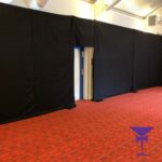 Black-High-Quality-Wall-Drape-Hire - Hire high quality black