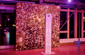 Digital-Selfie-Photobooth-Reigate - Our digital selfie photo booth and sequin backdrop at Greenwich Yacht Club