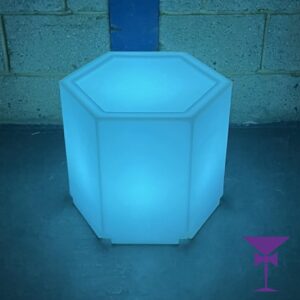 LED Hexaganol Table Hire London, Kent, Surrey, Sussex & Essex