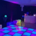 Nightclub themed party draping