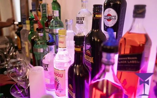LED Bar Shelf at Winter Wonderland Event