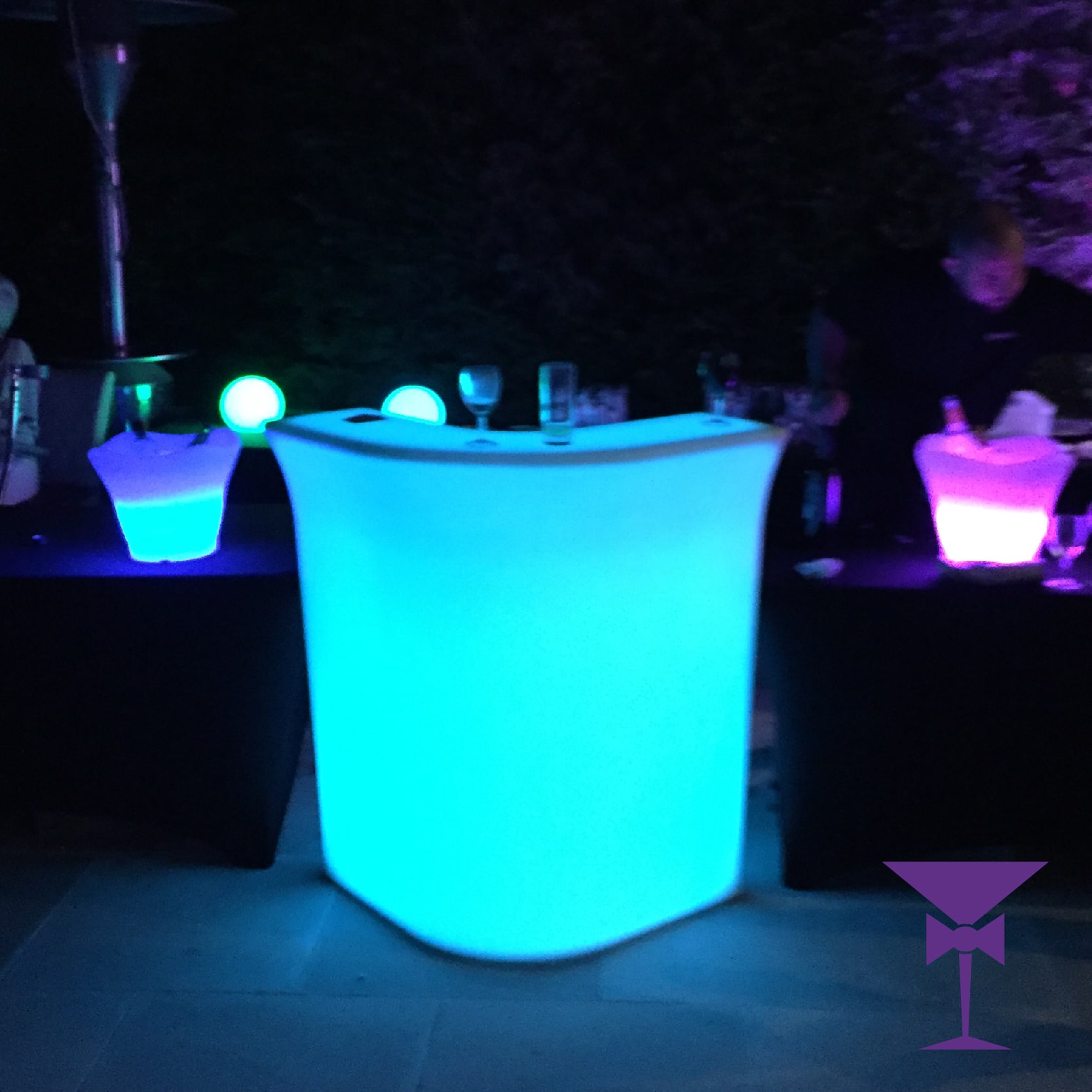 LED Corner Bar Section Hire