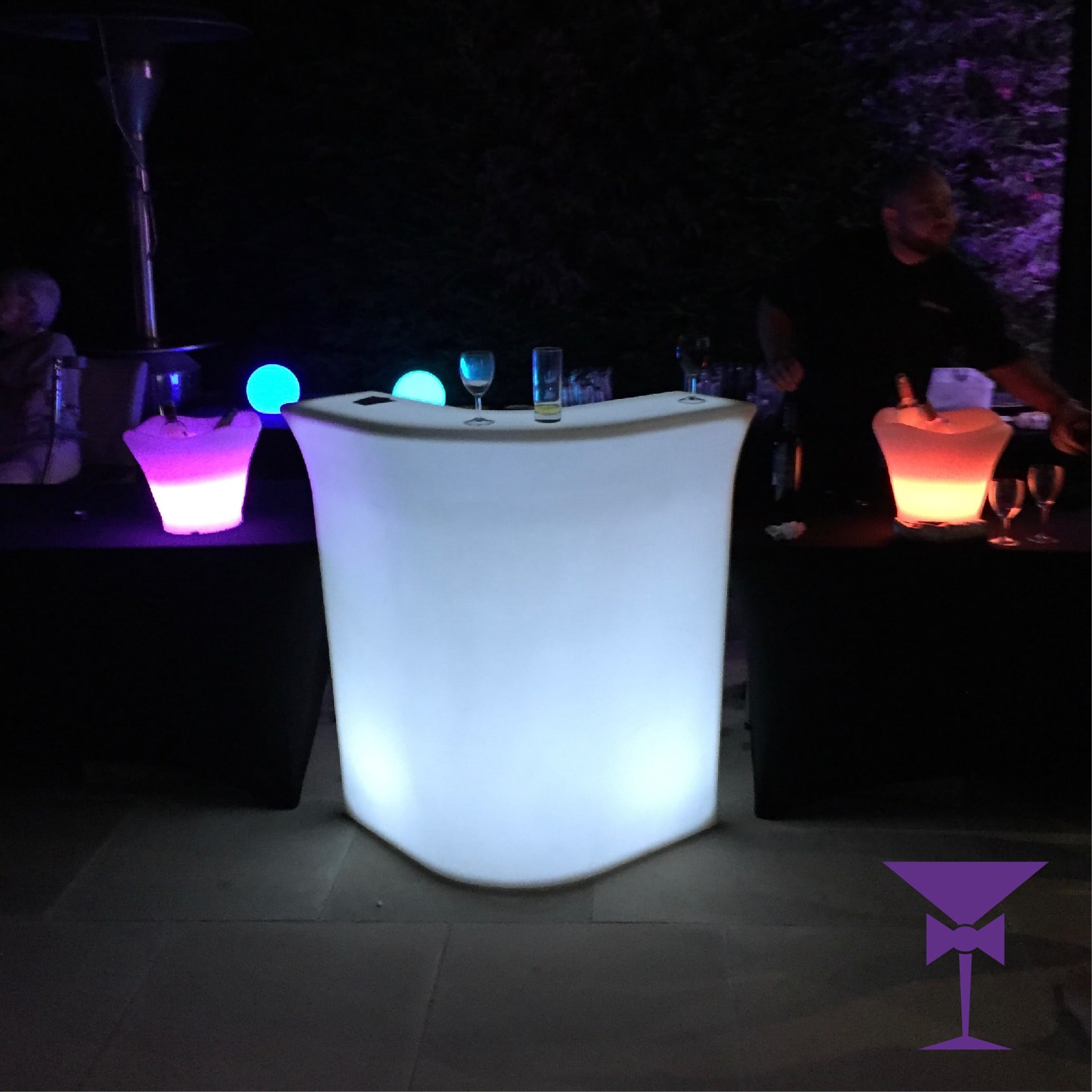 LED Corner Bar Section Hire