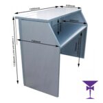 Mobile-Bar-Hire-Dimensions-Surrey-Kent-Sussex - Mobile Bar Hire Surrey, Sussex, Kent & London. Here are the dimensions of our straight bar sections.
