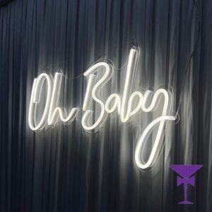 Oh-Baby-LED-Neon-Hire - Oh Baby LED Neon Sign Hire Surrey, Kent & Sussex.