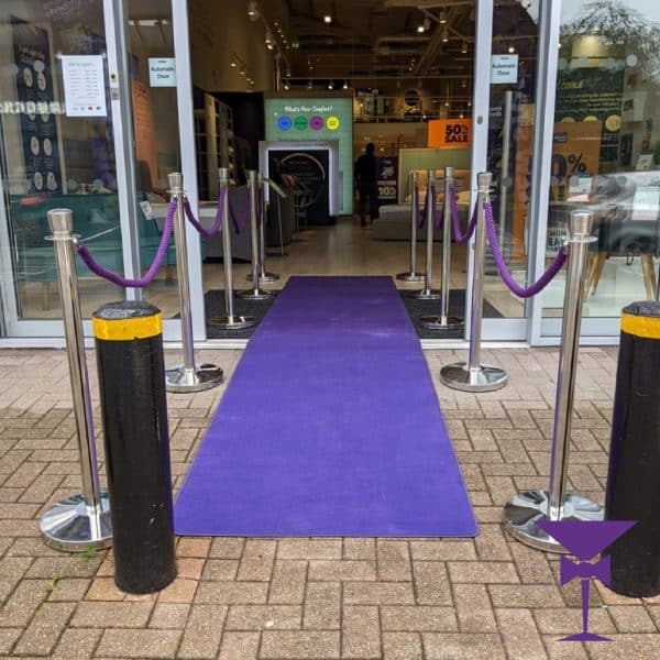 Purple Carpet Package Hire - 1x5 Metre