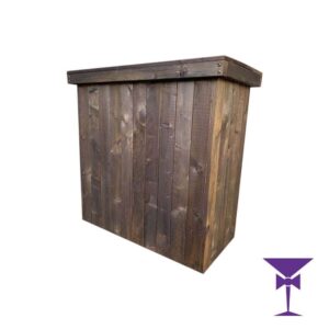 Rustic Bar Hire Single Section - Rustic Single Bar Unit for Hire Surrey, Kent, Sussex & London