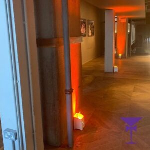 Wireless-Uplighter-Hire - Wireless uplighter party lighting for hire in London, Surrey, Kent & Sussex