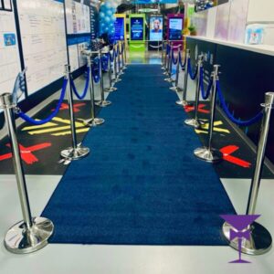 10 Metre Dark Blue Carpet Package Hire