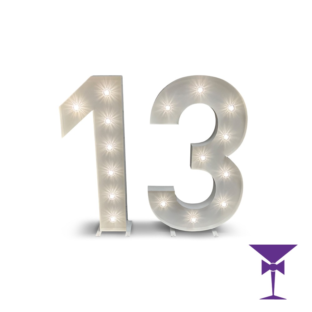 Light Up Number 13 Hire