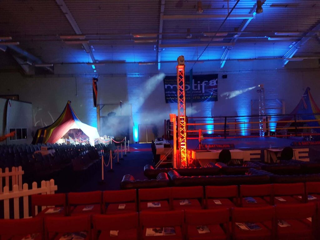 Boxing show spot lights - Royal Army Boxing