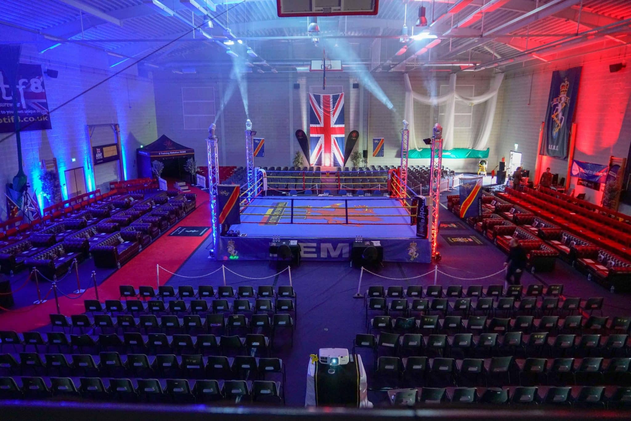 Lighting design & production-Royal army boxing