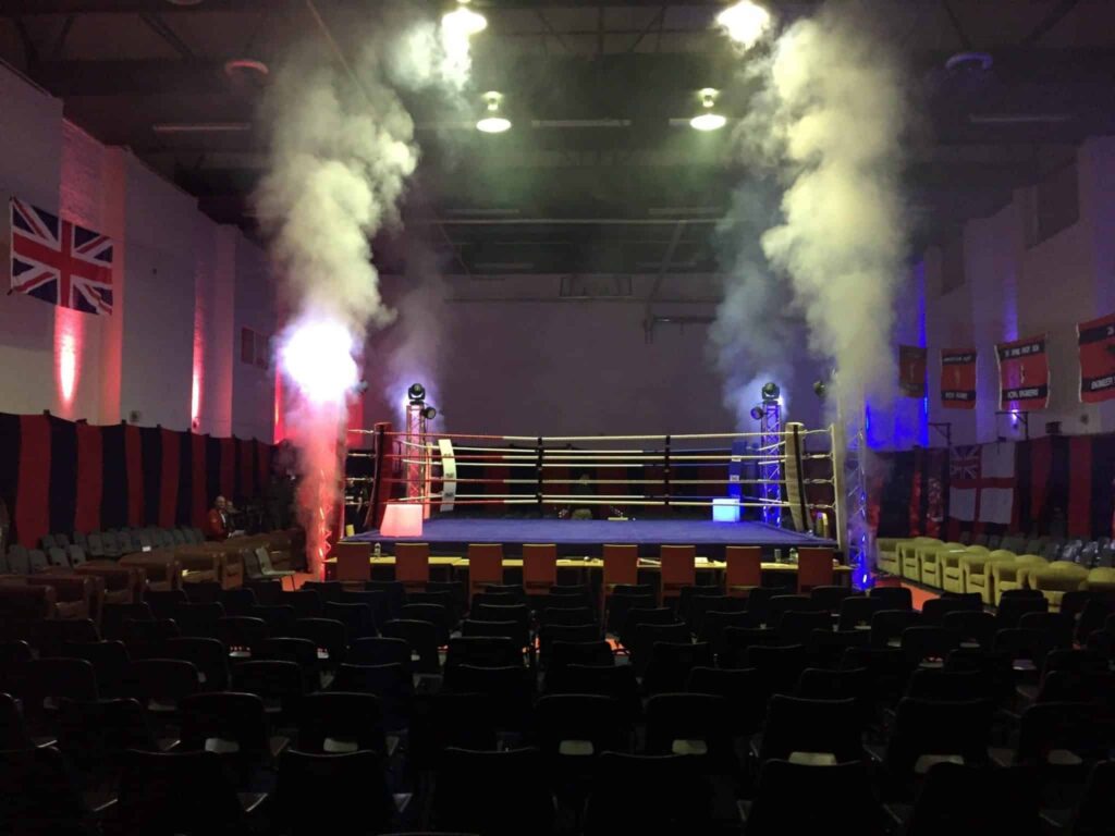 Special effects for boxing shows