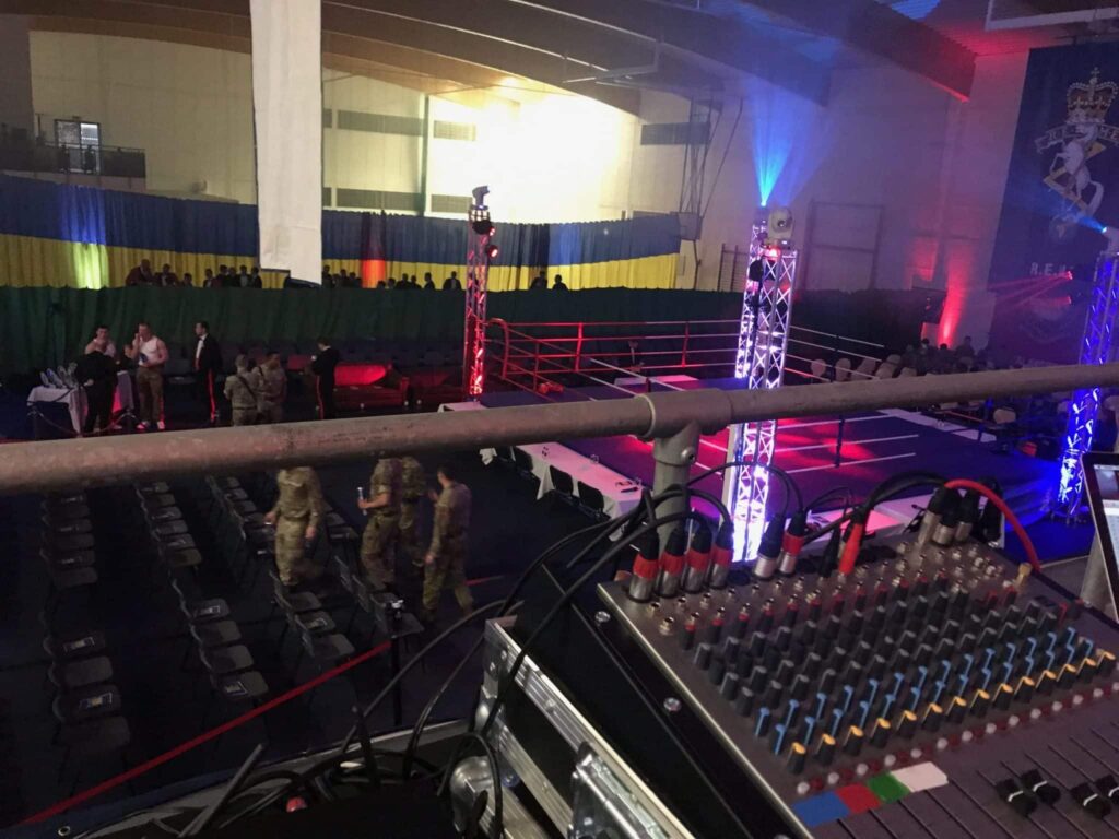 Technical support for boxing show