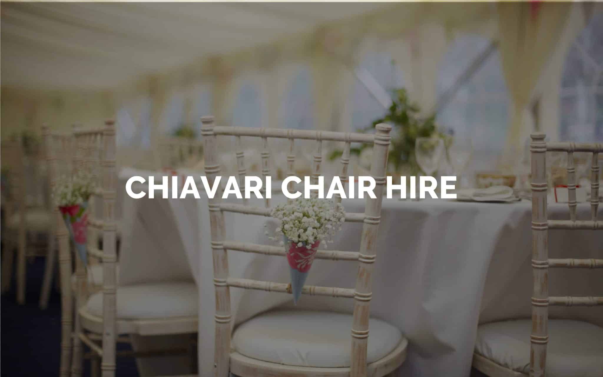 Chiavari Chair Hire for weddings and events