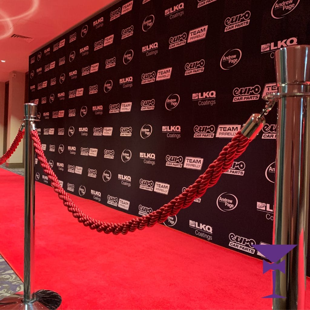 Custom-Made-Red-Carpet-Hire-Wembley-01 - A custom L Shaped red carpet for Maddox Gallery Ladbroke Grove, London