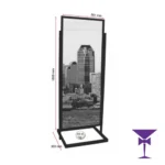 Luxury Black Large Sign Holder Hire