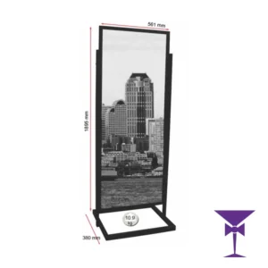 Luxury Black Large Sign Holder Hire