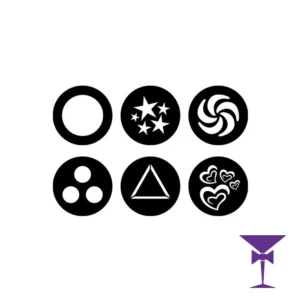 Gobo Patterns available on the Equinox Fusion 100 Moving Head