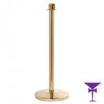 Gold Stanchion Post Hire
