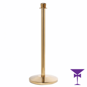 Gold Stanchion Post Hire