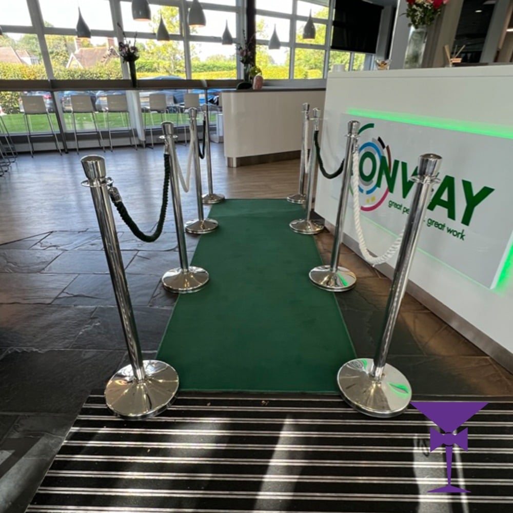 Green-Carpet-Hire-Sevenoaks-Kent - Green Carpet Hire for Conway Sevenoaks Staff Awards. Rent a green carpet for any occasion.