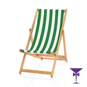 Hire Green & White Deck Chairs in London & South East