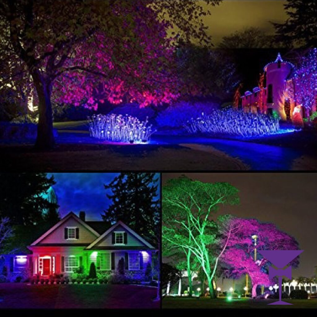 Outdoor LED Uplighter Hire