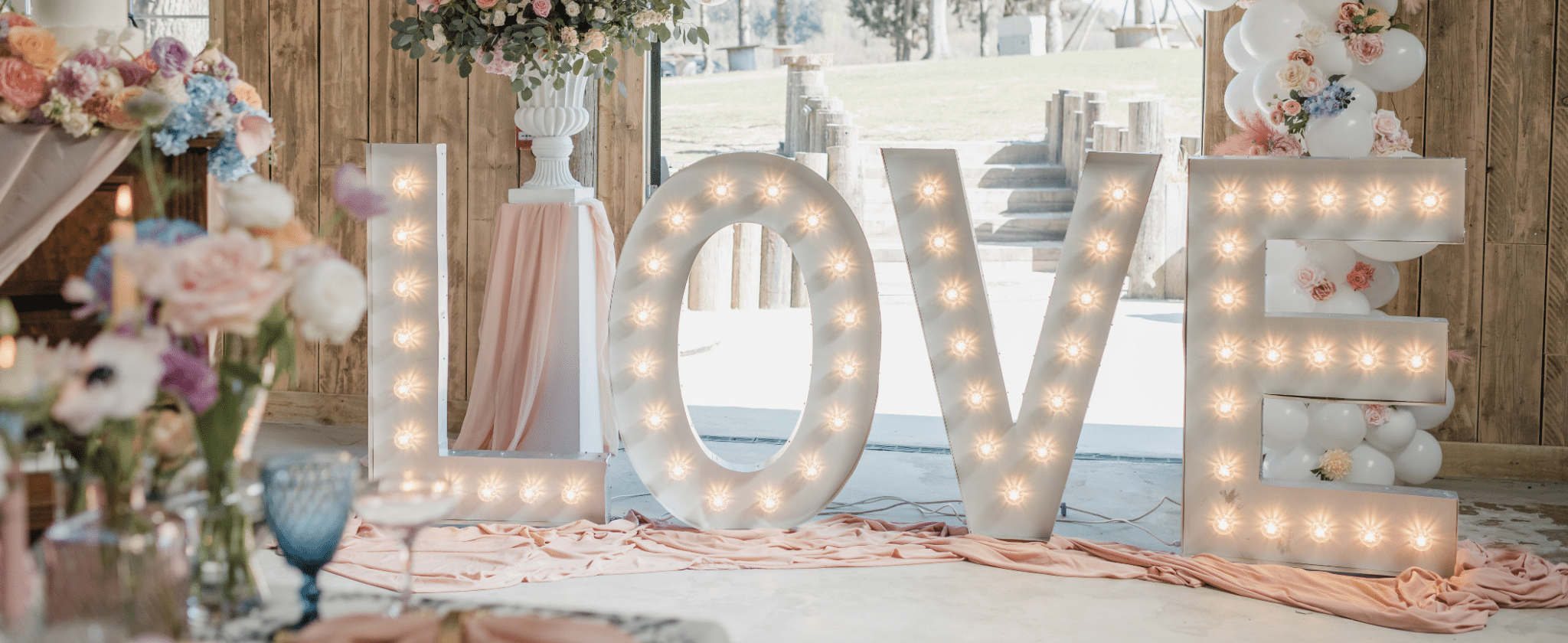 Light Up Love Letter Hire