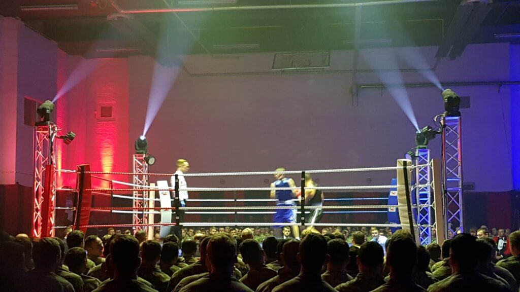 Lighting design for boxing shows in Kent, Surrey, Sussex, Essex & London