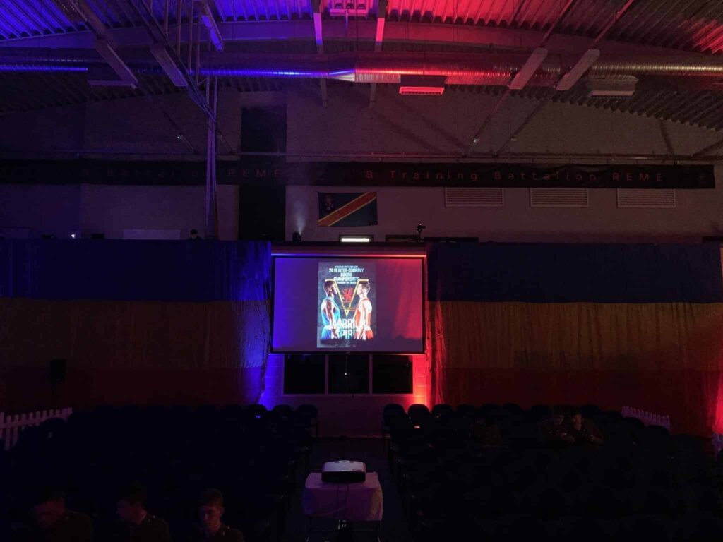 Projection Screen - Boxing Event