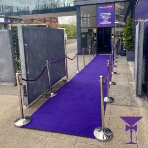 Purple-Carpet-Hire-Package-2-Surrey - 10 Metre Purple Carpet Package Hire