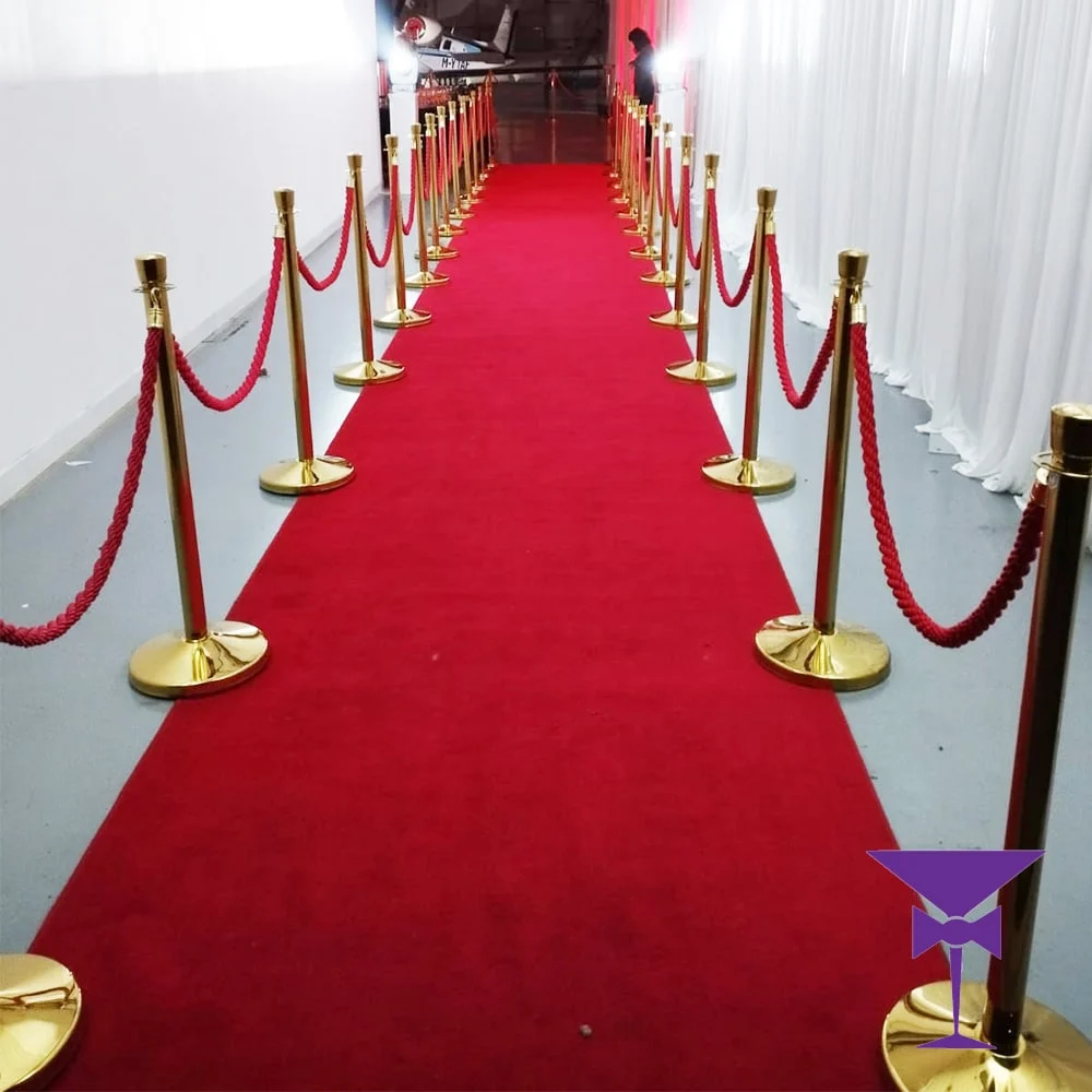 Red Carpet Hire in Shoreham at aircraft hanger