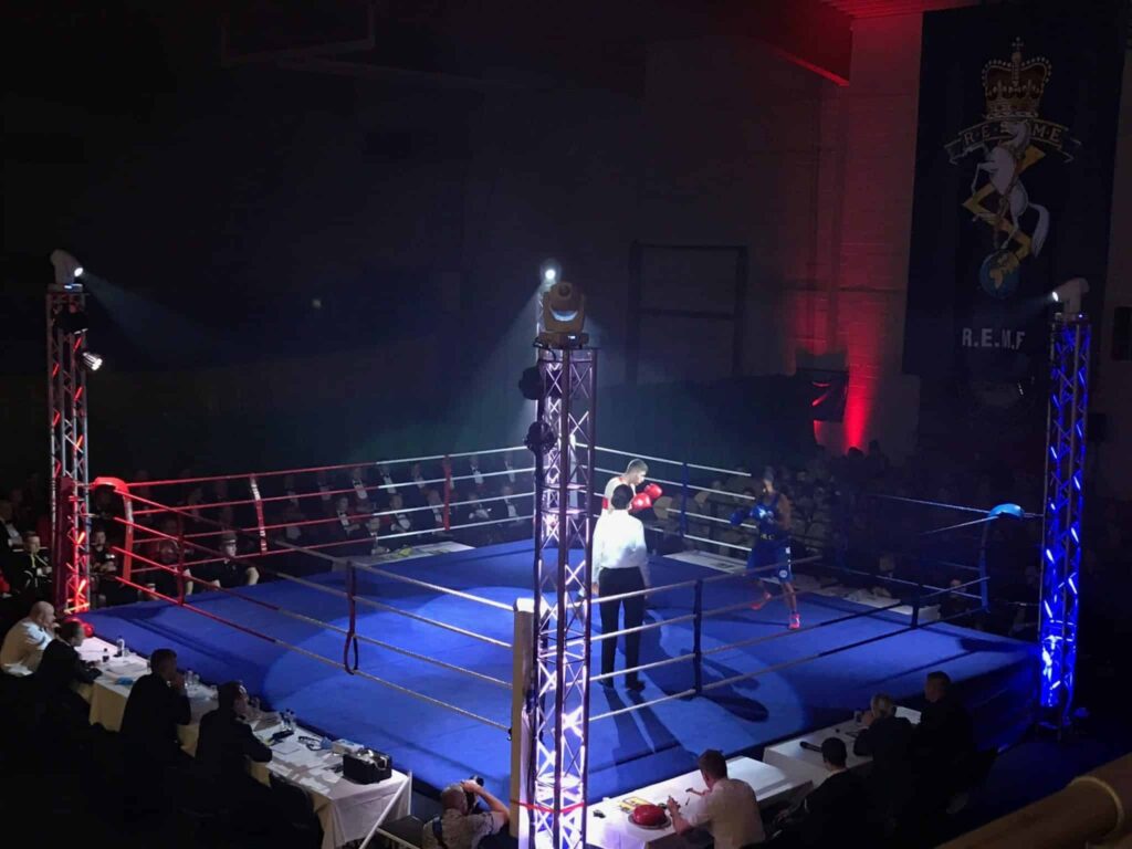 Ring lights for boxing show