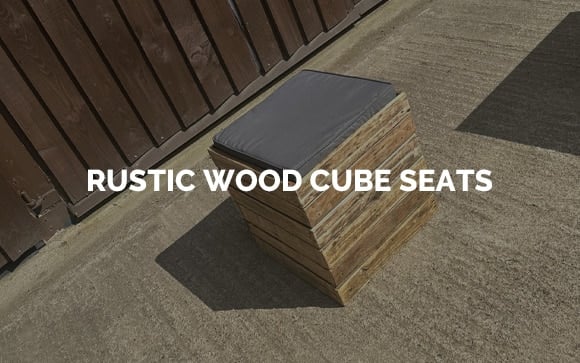 Rustic Wood Pallet Seat Hire