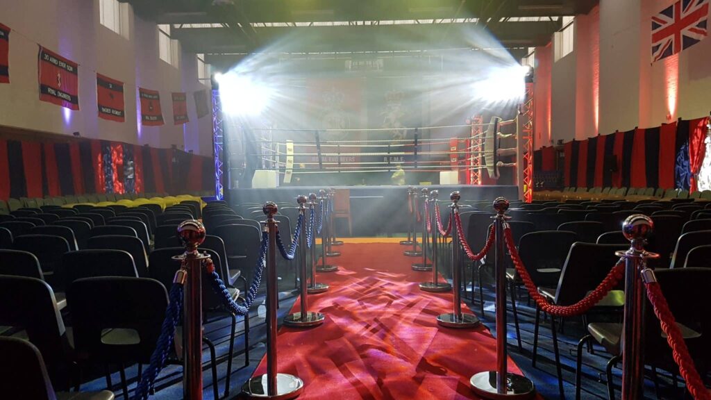 Professional boxing lighting & entrance