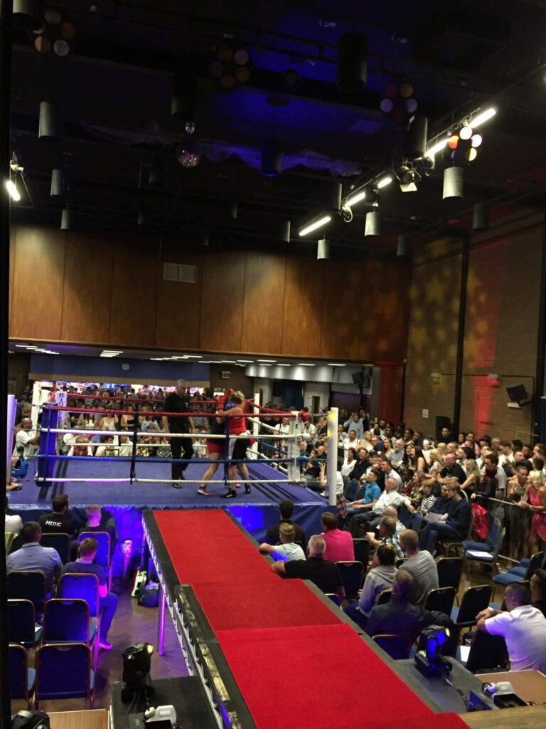 VIP walkway at Bromley boxing event