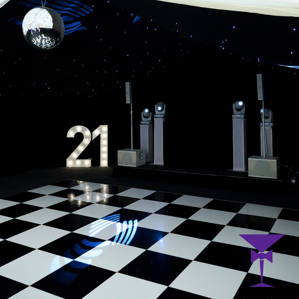 Black & White Dance Floor Hire London