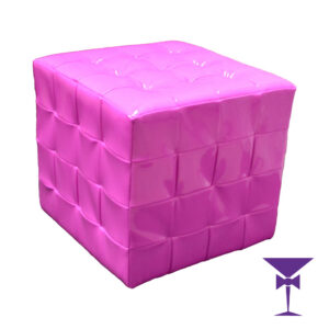 Our magenta Purple cube seats for hire in London & South East