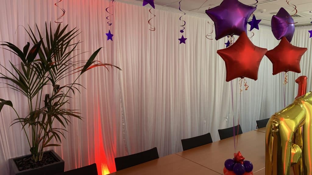 Office Wall Draping Surrey - An office in Surrey before we draped the walls to cover.