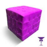 Magenta Purple Cube Hire - Angle View