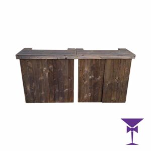Double Rustic Bar Hire Surrey, Kent, Sussex & London