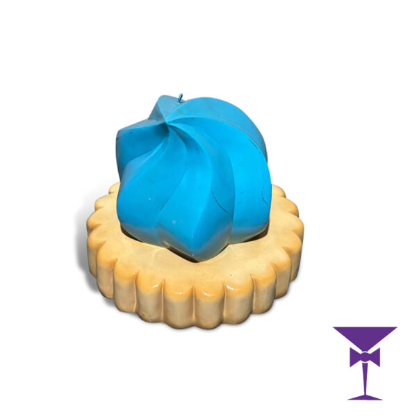Bright Blue Iced Gem Prop Hire - Front Angled View
