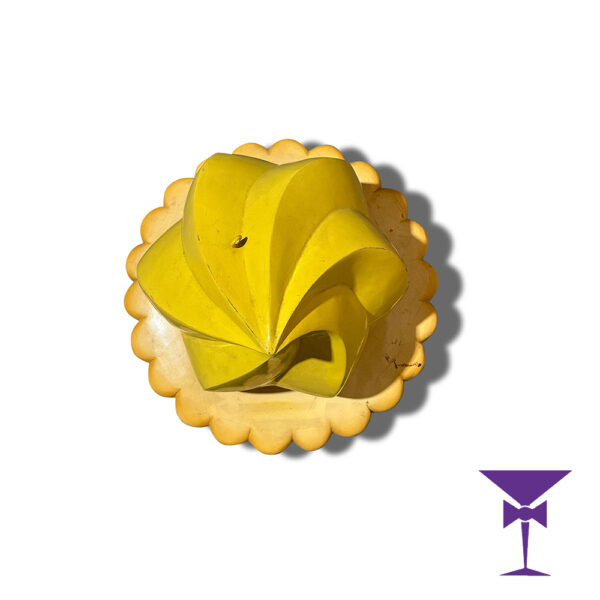 Top view of our yellow iced Gem prop for hire