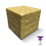Gold Cube Seat Hire - Angle View