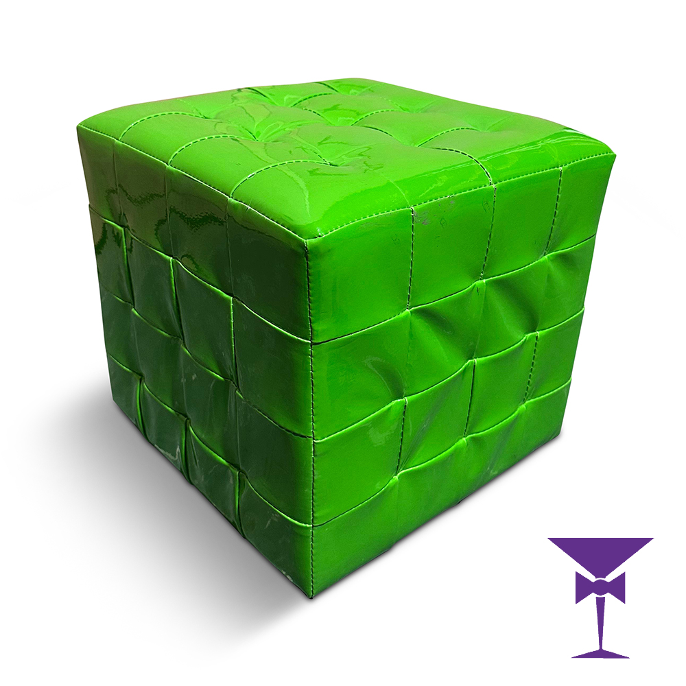 Green Cube Seat Hire - Front Angle View