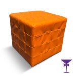 Orange Cube Seat Hire - Front Angled View