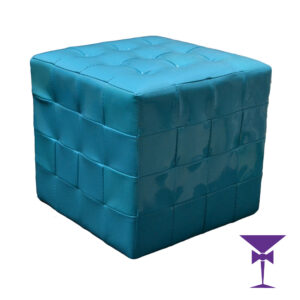 Electric Blue Ottoman Cube Seat Hire